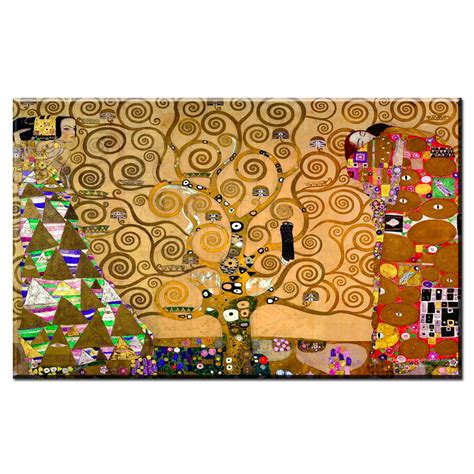 Gustav Klimt Tree Of Life Canvas Art Prints Wall Painting Xdr193