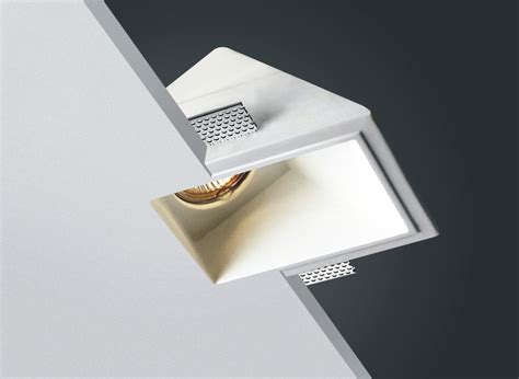 Gypsum Plaster Trimless Triple Downlight Gu V White X W Mr