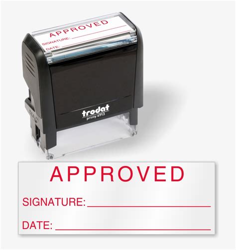 Approved Signature Inspection Qc Self Inking Stamp Approval Stamp