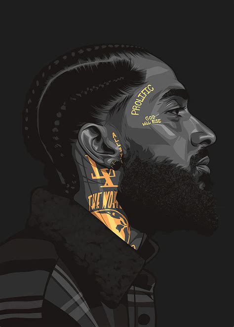 Artist Vector Nipsey Hussle Digital Art By Saini Nagy