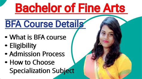 Bfa Course Details Eligibility Admission Process Youtube