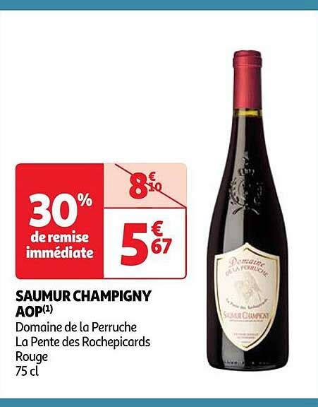 Promo Saumur Champigny Aop Domaine De La Perruche La Pente Des