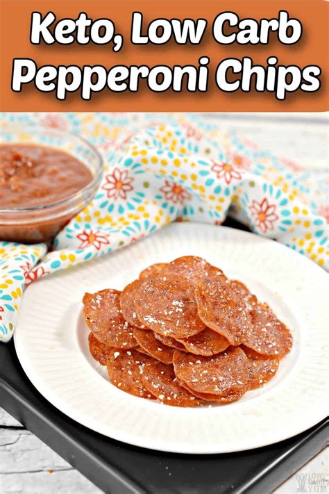 Keto Pepperoni Chips In Oven Air Fryer Or Microwave Low Carb Yum