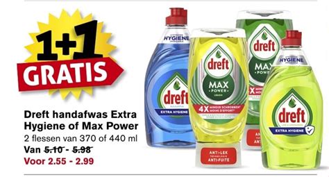 Dreft Handafwas Extra Hygiene Of Max Power Ml Gratis Aanbieding