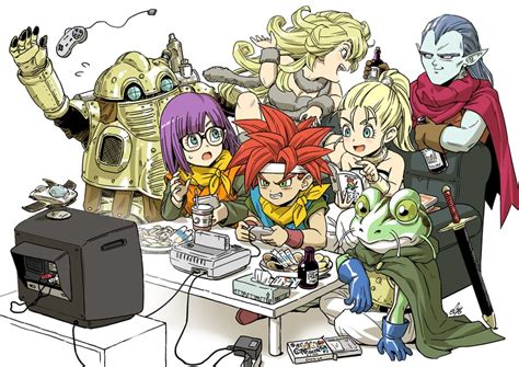 Lucca Ashtear Crono Marle Ayla Robo And 3 More Chrono Trigger