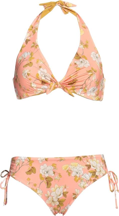 Vacanze Italiane Bikini Salmon Pink Shopstyle Two Piece Swimsuits