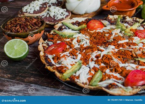 Tlayuda With Cheese Is A Traditional Mexican Food From Oaxaca Mexico