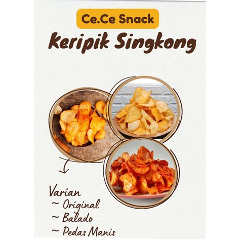 Jual Ce Ce Snack Keripik Singkong Asli Original Baladidan Pedas Manis