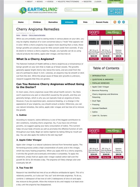 Natural Cherry Angioma Remedies | Holistic practitioner, The cure, Remedies