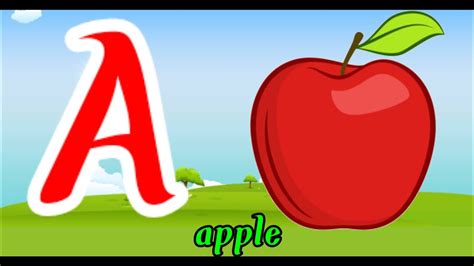 A For Apple B For Ball English Alphabets A To Z Alphabets