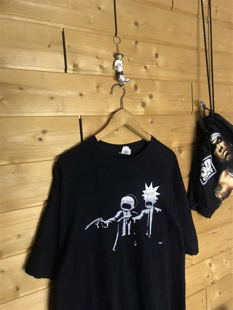 Humor Rick And Morty Pulp Fiction Parody T Shirt Grailed