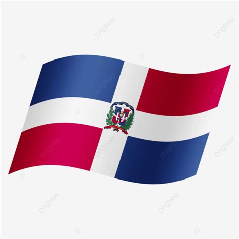 República Dominicana Bandera Nacional Diseño Transparente Simple PNG