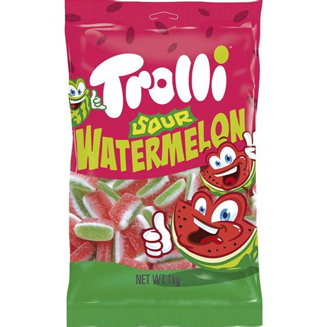 Trolli Sour Watermelon Slices 1kg Woolworths