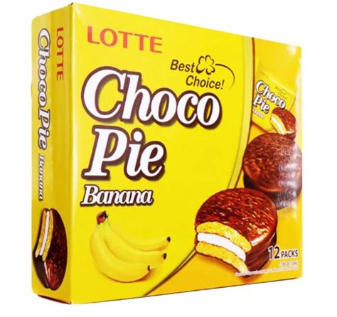 Lotte Choco Pie Banana Kmonstar Mini Mart