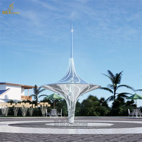 Modern Front Yard Water Fountain with Gyroscope Sculpture DZM-1451 - D&Z art sculpture