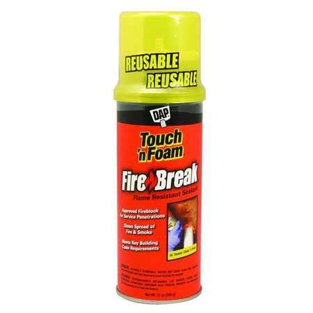 Dap Fire Barrier/Insulation Spray Foam Sealant Kit, 12 oz, Aerosol Can ...