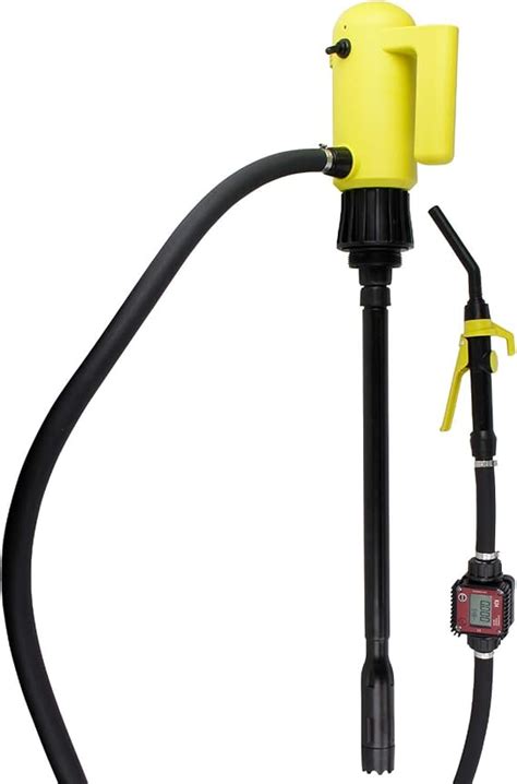 Terapump Electric 55 Gal Drum Pump 110v Ac Drum Pump And Flow Meter Diesel