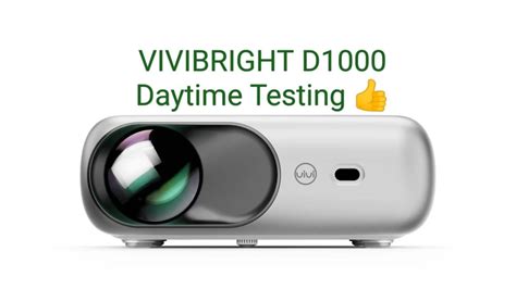 VIVIBRIGHT D1000 Full HD Projector Daytime Testing YouTube