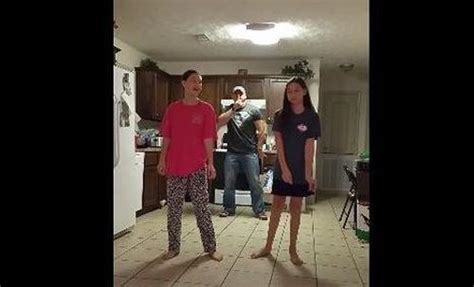 Dad Humorously Upstages Daughters As He Sneaks Into Their Dance Video