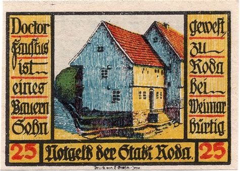 Notgeld Der Stadt Roda Bei Weimar Heute Stadtroda Flickr