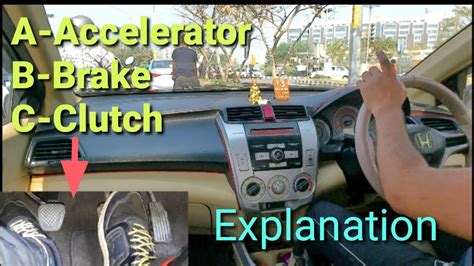 How To Control Clutchaccelerator And Brakeabcacceleratorbrakeclutch