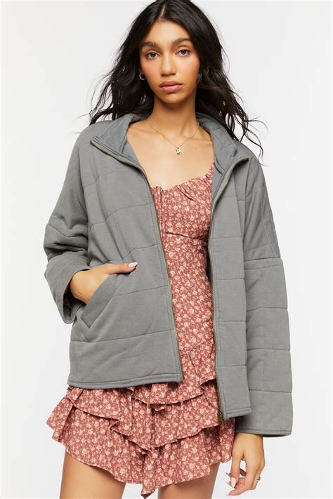 Quilted Zip Up Jacket