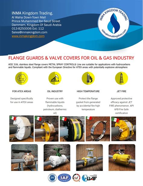 Flange Guards And Safety Spray Shields For Chemical Industry Inma