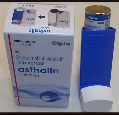 Cipla Ltd Asthalin Inhaler Mcg Salbutamol Mdi In Packet At