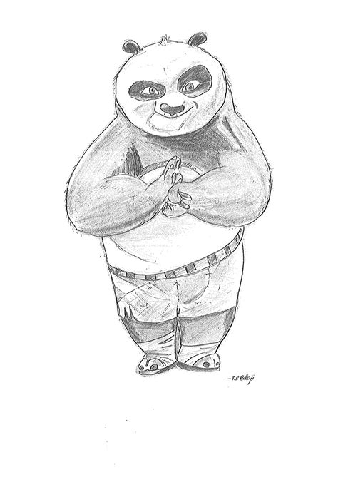 Pencil Drawings Kungfu Panda