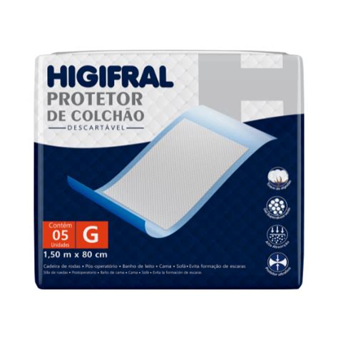 Protetor De Colch O Descart Vel Higifral G Unidades Le Farma