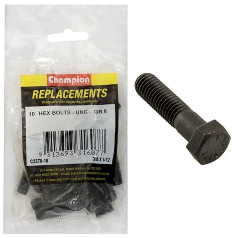 Hex Bolts High Tensile X Unc Grade Champion Parts