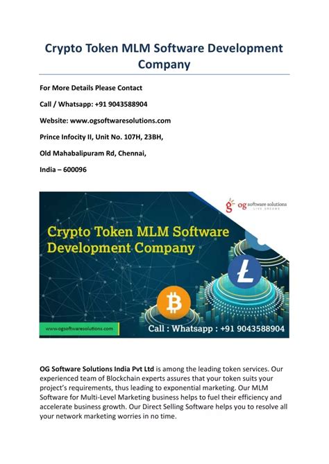 Ppt Crypto Token Mlm Software Development Company Powerpoint