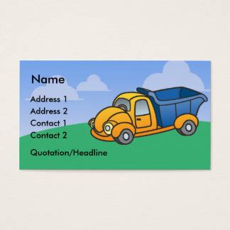 Dump Truck Business Cards & Templates | Zazzle