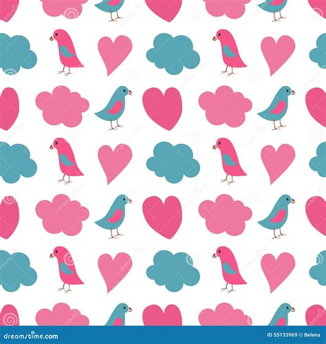 Seamless Heart Pattern Stock Illustration Illustration Of Seamless