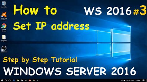 How To Set Or Change Ip Address In Windows Server Step By