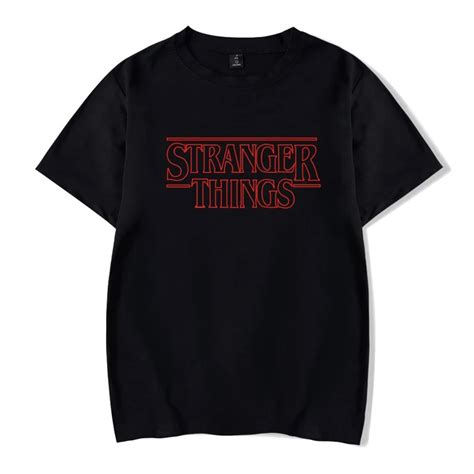 Stranger Things T Shirt Letter Print Tshirt For Men Women High Street