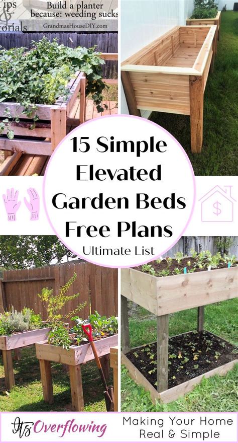 15 Free Diy Elevated Garden Bed Plans You Can Build