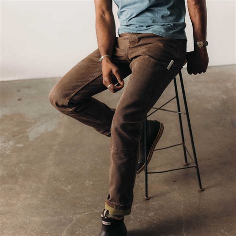 The Chore Pant in Aged Penny Chipped Canvas | Taylor Stitch