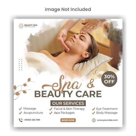 Premium Psd Spa And Beauty Care Social Media Or Instagram Post