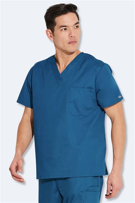 83706 Dickies Classic Unisex V Neck Scrub Top Professional Comfort