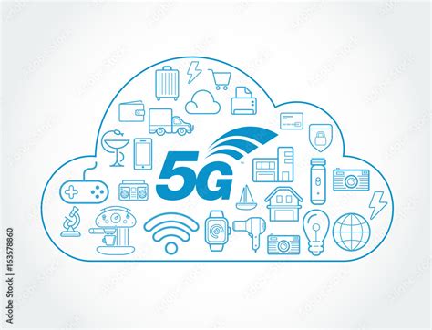 5g Iot Internet Of Things Smart Home Vector Quality Design With Icons