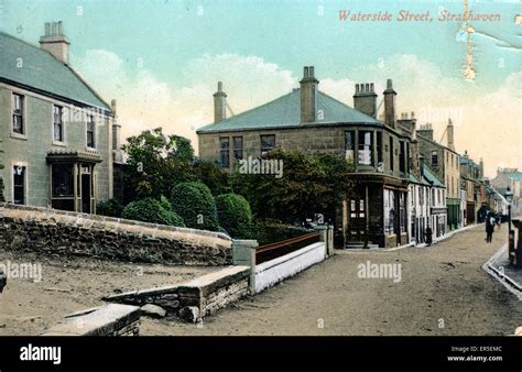 Waterside Street Strathaven Lanarkshire Stock Photo Alamy