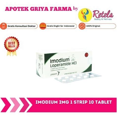 Jual IMODIUM 2MG 1 STRIP 10 TABLET OBAT DIARE Shopee Indonesia