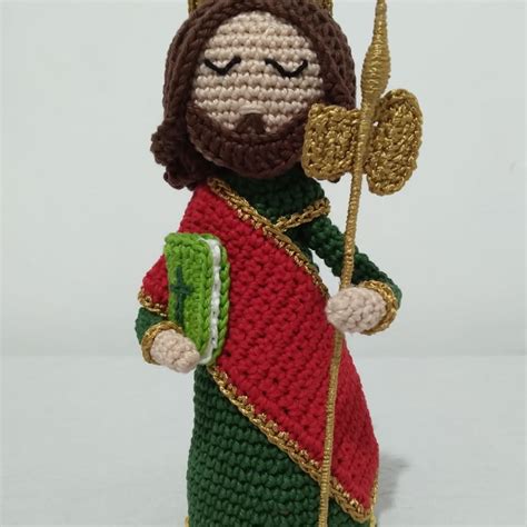 São Judas Tadeu em Amigurumi Elo7 Produtos Especiais