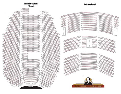 Bob Hope Theatre Seating Map | Elcho Table