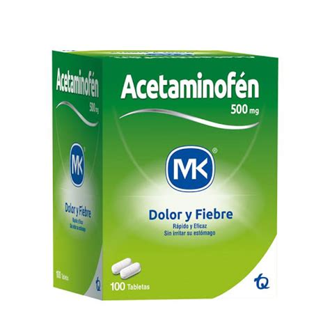 Acetaminof N Adultos Mk Mg Tabletas Caja X Tab