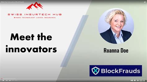 Roanna Doe Blockfrauds Swiss Insurtech Hub