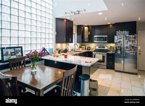 Interior View Of Glass Block Wall In Apartment Fairmount Section Of