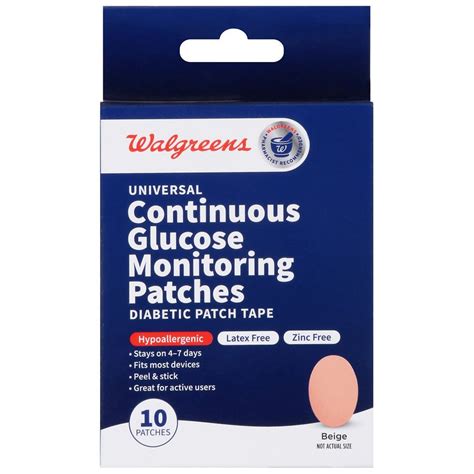 Walgreens Universal Continuous Glucose Monitoring Patches Beige | Walgreens