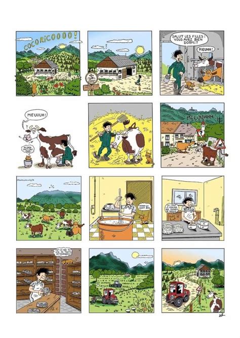 Bd De Communication Pour Le Syndicat Des Fromages De Savoie Dessin